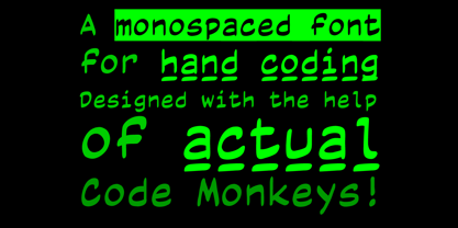 Code Monkey Font Poster 2