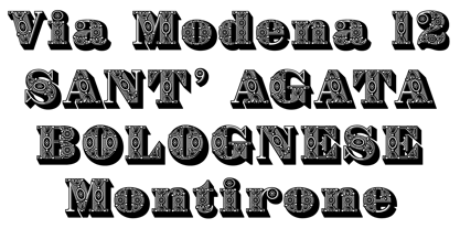 Bodoni Ornamental Fuente Póster 4