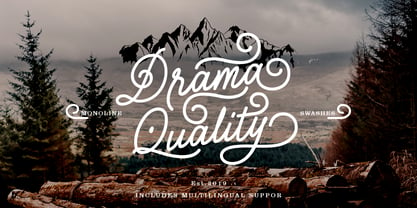 Drama Quality Font Poster 1