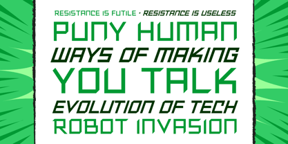 Resistance Is Font Poster 2