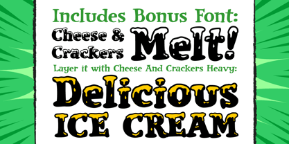 Cheese And Crackers Font Poster 3