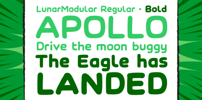 Lunar Modular Font Poster 2