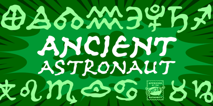 Ancient Astronaut Font Poster 1