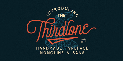Thirdlone Font Poster 1