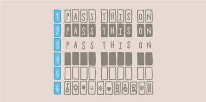 Pass This On Font Poster 2