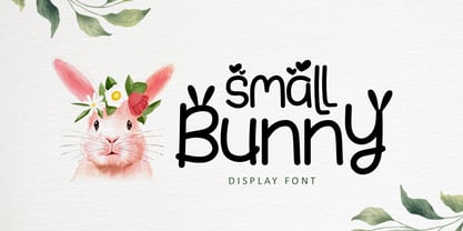 Small Bunny Font Poster 1