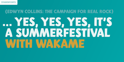 Wakame Font Poster 4
