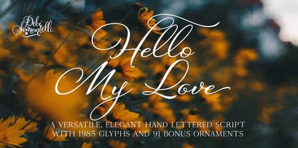Hello My Love Pro Font Poster 1
