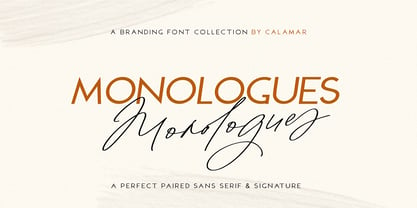 Monologues Font Poster 1