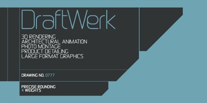 DraftWerk Font Poster 1