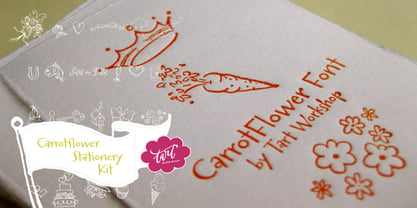 Carrotflower Invitation Icons Font Poster 7
