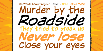 WildWords Lower Font Poster 2