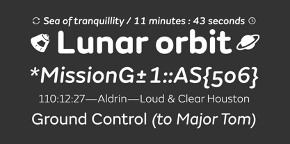 FS Aldrin Font Poster 1
