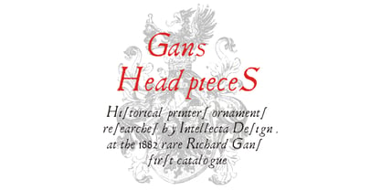 Gans Headpieces Font Poster 1