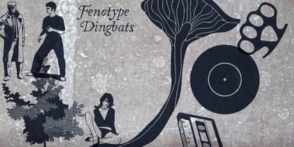 Fenotype Dingbats Font Poster 2