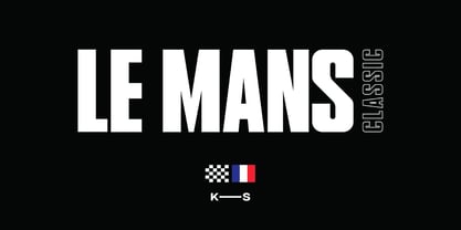 Le Mans Classic Font Poster 1