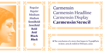 Carmensin Font Poster 2