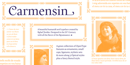 Carmensin Font Poster 1