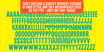 Lucky Days Font Poster 5
