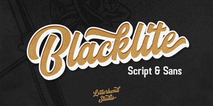 Blacklite Font Poster 1