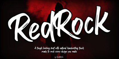 Red Rock Font Poster 1