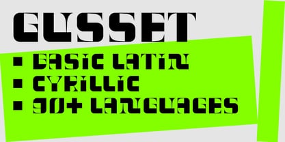 Gusset Font Poster 6