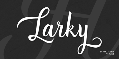 Larky Font Poster 1