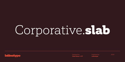 Corporative Slab Font Poster 1