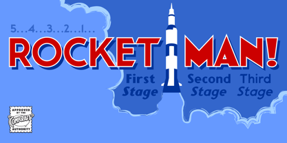 Rocket Man Font Poster 1