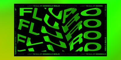 Fluro Fuente Póster 5