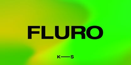 Fluro Font Poster 1