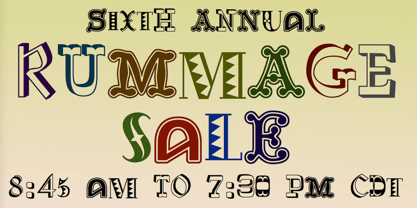 Rummage Sale Font Poster 6