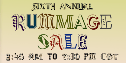 Rummage Sale Font Poster 7