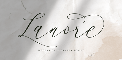 Lanore Font Poster 1