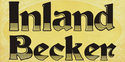 Inland Becker Font Poster 11