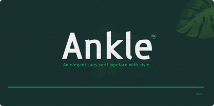 Ankle Font Poster 1