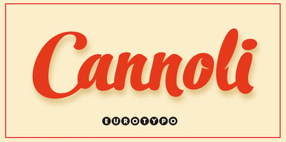 Cannoli Font Poster 1