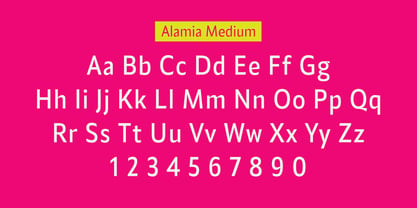 Alamia Font Poster 8