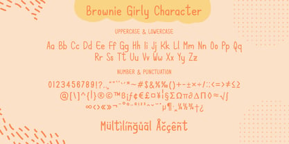 Brownie Girly Font Poster 4