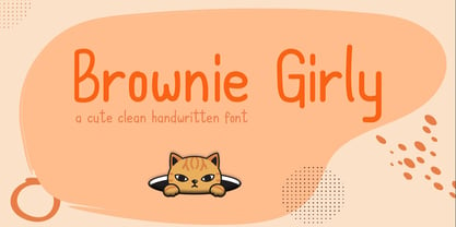 Brownie Girly Fuente Póster 1