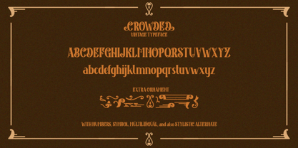 Crowded Font Poster 13