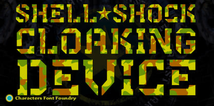 Shell Shock Font Poster 4