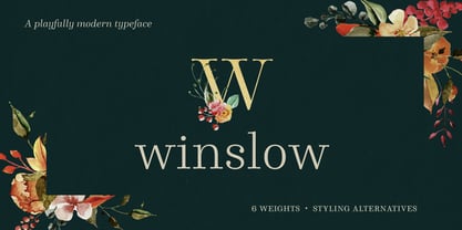 Winslow Book Font Poster 1