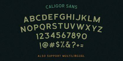 Caligor Font Poster 5