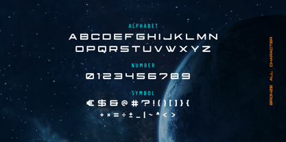 Sci Fi Bronze Font Poster 6
