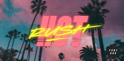 Hot Rush Font Poster 1