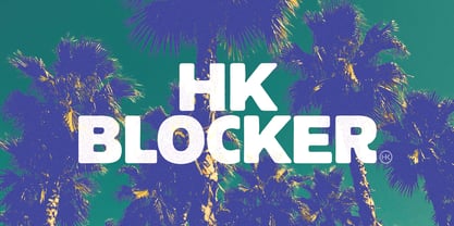 HK Blocker Font Poster 1