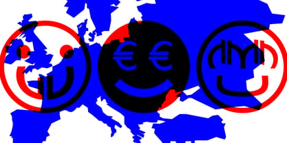 Euro Icon Kit Fuente Póster 7