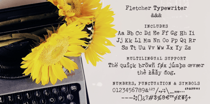 Fletcher Typewriter Fuente Póster 3