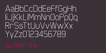 Scriber Font Poster 2